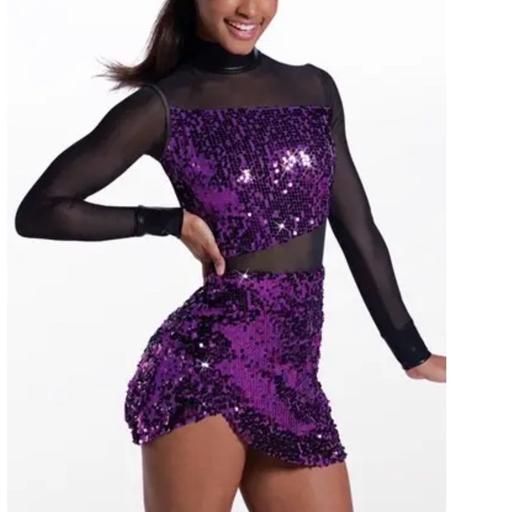 Purple Sequin Jazz Costume